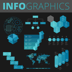 Wall Mural - infographics design elements for business