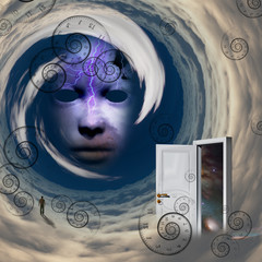 Canvas Print - face of god some elements provided courtesy of nasa
