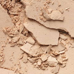 Wall Mural - Broken compact powder close-up