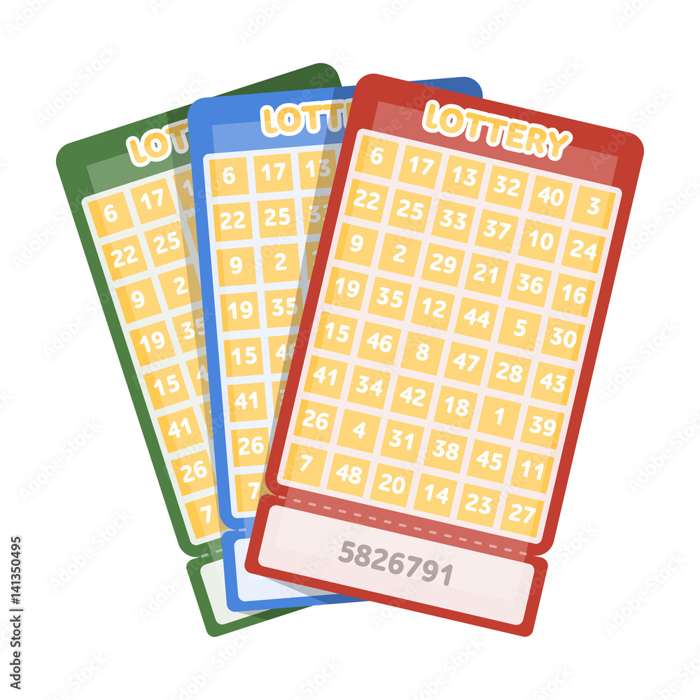 Lottery tickets. Chance to win the jackpot. Gambling in the casino.Kasino  single icon in cartoon style vector symbol stock illustration. Stock Vector  | Adobe Stock