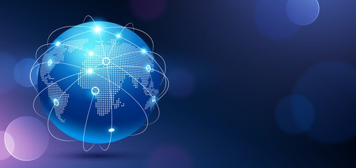 World map network
