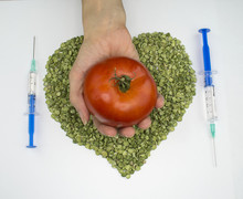 Green Peas Red Tomato Syringes