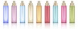 Colorful Cosmetic bottles set