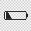 © Lysenko.A - Battery level indicator. Vector illustration on isolated background.