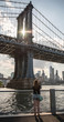 Manhattan Bridge Sun