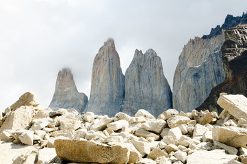 Fotomurali - Granite Towers - Torres Del Paine National Park - Chile