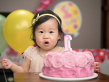Baby Girl Celebrate Her First Birthday