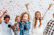 © Photographee.eu - Kids in a room full of confetti
