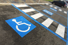 Disabled Handicap Parking  Space Reserved For Handicapped