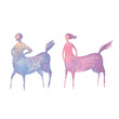 © iyulia - Man and woman centaurs.