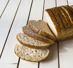 Wall Mural - Whole wheat healthy bread, bran bread, turkish bran bread, pictures of bread in different concepts,
