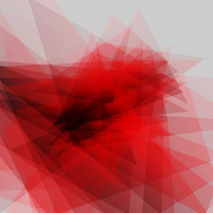 Wall Mural - modern geometric red transparent background with triangles
