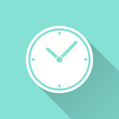 Wall Mural - Clock - vector icon.