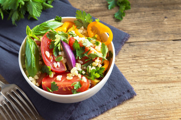 Wall Mural - bulgur vegetables salad