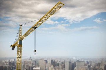 Wall Mural - Composite image of studio shoot of a crane 