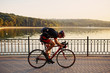 © arthurhidden - Young and energetic cyclist in the park