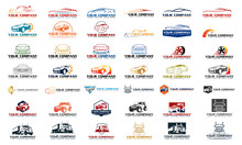 Set Vector Car Logo, Set Vector Automotive Logo, Set Car Logo Collection, Set Car Logo Template