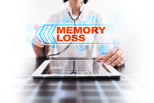 Medical Doctor Using Tablet PC With Memory Loss Medical Concept.