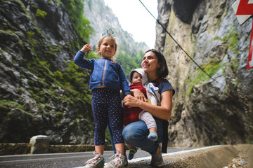 Wall Mural - Mother with Two Children