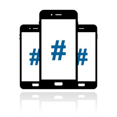 Sticker - Smartphone Banner - HASHTAG