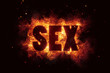 sexy sex adult xxx text on fire flames explosion burning