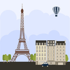 Wall Mural - Paris illustration