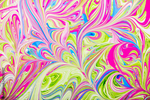 Pink Blue And Green Color Paint Mixing Together Background Pink Blue And Green Color Paint Mixing Together Background