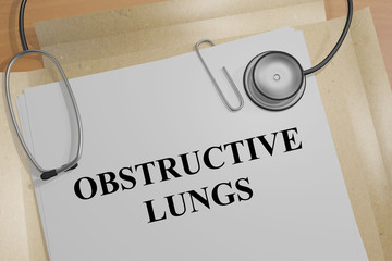 Obstructive Lungs - medical concept