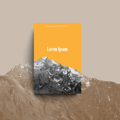 Canvas Print - Mountain landscape with space for creative design