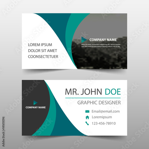Green Curve Corporate Business Card Name Card Template
