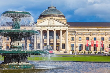 Sticker - Wiesbaden, Kurhaus und Spielbank. März 2017.