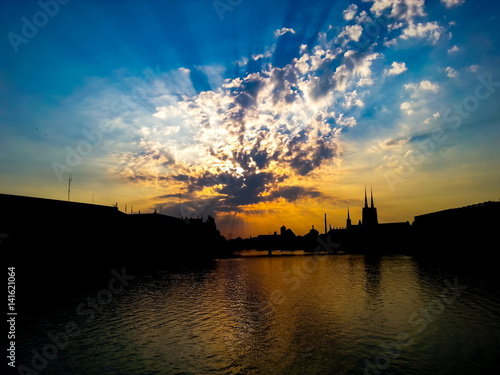 golden clouds