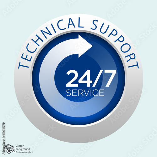 Fényképezés 24/7, 365_Support Service #Vector Graphics