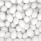 Fototapeta Perspektywa 3d - Viele weiße Eier zu Ostern als Hintergrund