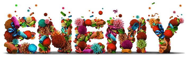 Wall Mural - enemy of human health