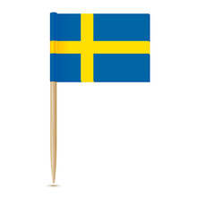 Sweden Flag. Swedish Flag Toothpick 10eps
