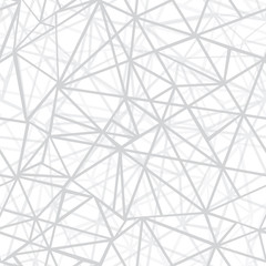  Vector Silver Grey Wire Geometric Mosaic Triangles Repeat Seamless Pattern Background. Can Be Used For Fabric, Wallpaper, Stationery, Packaging.