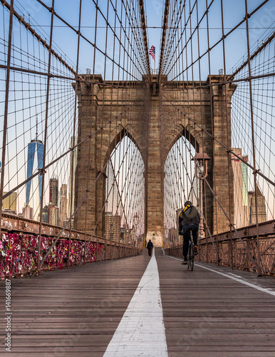 Plakat Nowy Jork Brooklyn bridge pusty