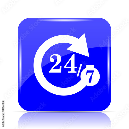 24/7 icon ilustración de Stock | Adobe Stock