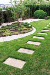  stone path in the garden