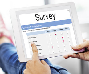 Wall Mural - Customer satisfaction online survey form