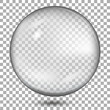 © Azad Mammedli - Transparent gray sphere with shadow on transparent background. Vector