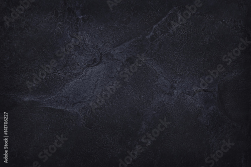 Fotografie, Obraz Dark gray black slate natural pattern for background and design.