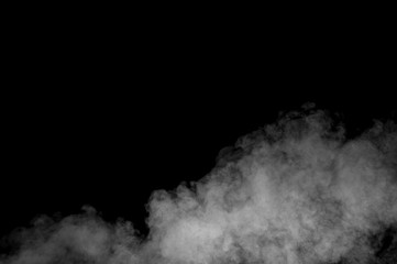 Wall Mural - Smoke on black background