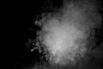 Wall Mural - Smoke on black background