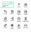 © Boyko.Pictures - Service station - modern vector single line icons set