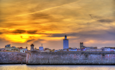 Canvas Print - Panorama of the Portuguese City of Mazagan in El-Jadidia, Morocco