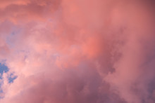 Pink Daybreak Clouds Close-up