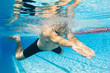 © TeamDF - Breaststroke swimming man under water