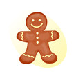 © Vectorwonderland - Cookie gingerbread homemade breakfast bake cakes isolated and tasty snack biscuit pastry delicious sweet dessert bakery eating vector illustration.